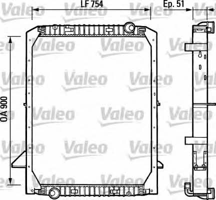 Valeo 730965 Радіатор охолодження двигуна 730965: Приваблива ціна - Купити в Україні на EXIST.UA!