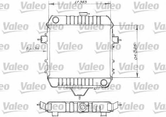 Valeo 819203 Радіатор охолодження двигуна 819203: Купити в Україні - Добра ціна на EXIST.UA!