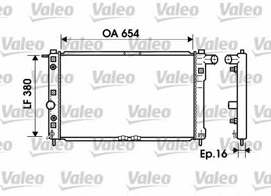 Valeo 734765 Радіатор охолодження двигуна 734765: Приваблива ціна - Купити в Україні на EXIST.UA!