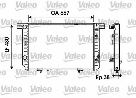 Valeo 734799 Радіатор охолодження двигуна 734799: Купити в Україні - Добра ціна на EXIST.UA!