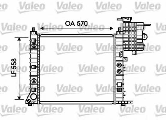 Valeo 734806 Радіатор охолодження двигуна 734806: Купити в Україні - Добра ціна на EXIST.UA!
