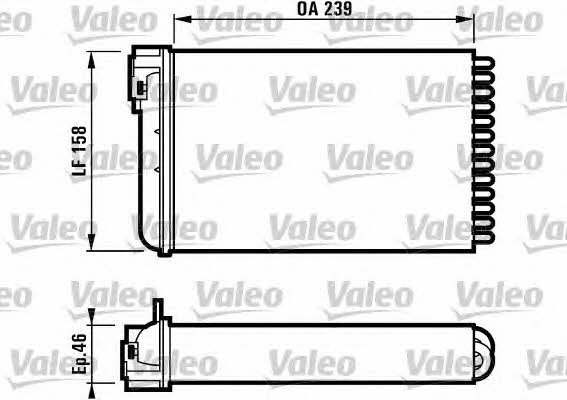 Valeo 812110 Радіатор опалювача салону 812110: Купити в Україні - Добра ціна на EXIST.UA!