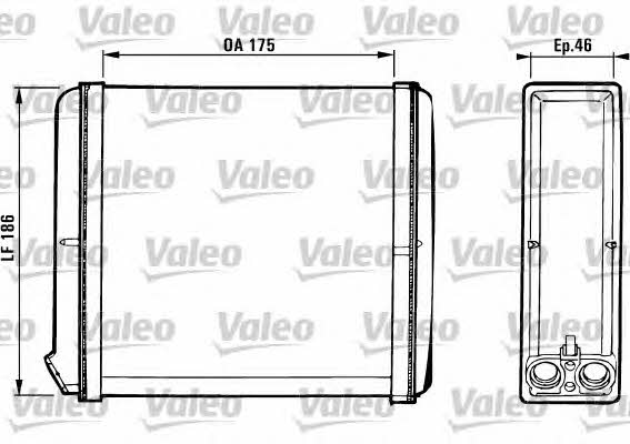 Valeo 812120 Радіатор опалювача салону 812120: Купити в Україні - Добра ціна на EXIST.UA!