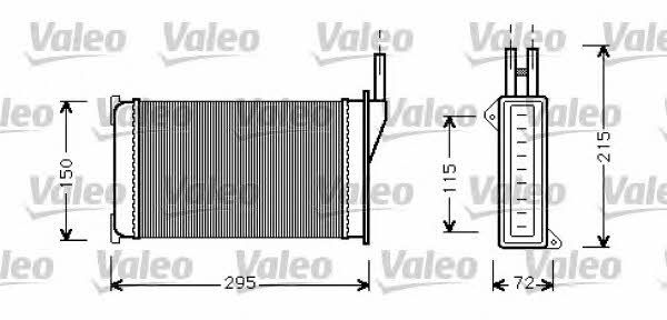 Valeo 812129 Радіатор опалювача салону 812129: Купити в Україні - Добра ціна на EXIST.UA!