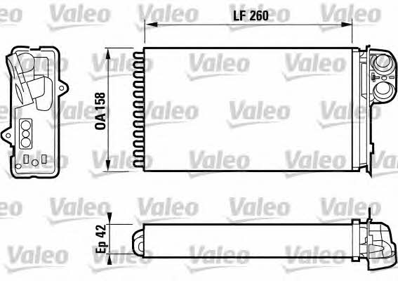 Valeo 812161 Радіатор опалювача салону 812161: Купити в Україні - Добра ціна на EXIST.UA!