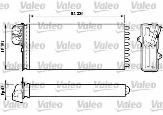 Valeo 812170 Радіатор опалювача салону 812170: Приваблива ціна - Купити в Україні на EXIST.UA!