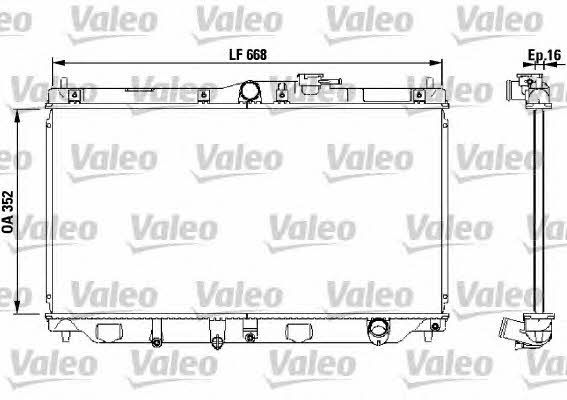 Valeo 731076 Радіатор охолодження двигуна 731076: Купити в Україні - Добра ціна на EXIST.UA!