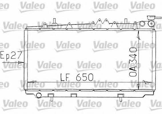Valeo 731089 Радіатор охолодження двигуна 731089: Приваблива ціна - Купити в Україні на EXIST.UA!