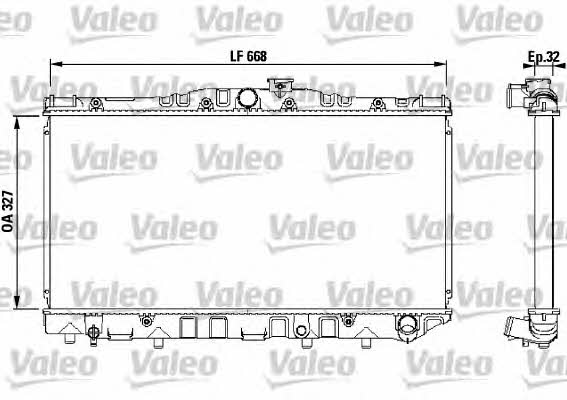 Valeo 731095 Радіатор охолодження двигуна 731095: Купити в Україні - Добра ціна на EXIST.UA!