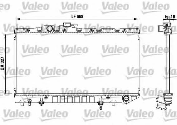 Valeo 731114 Радіатор охолодження двигуна 731114: Купити в Україні - Добра ціна на EXIST.UA!