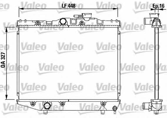 Valeo 731124 Радіатор охолодження двигуна 731124: Купити в Україні - Добра ціна на EXIST.UA!