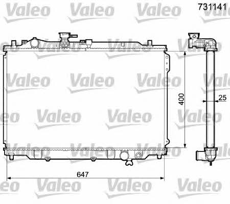 Valeo 731141 Радіатор охолодження двигуна 731141: Купити в Україні - Добра ціна на EXIST.UA!