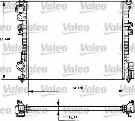 Valeo 731166 Радіатор охолодження двигуна 731166: Купити в Україні - Добра ціна на EXIST.UA!