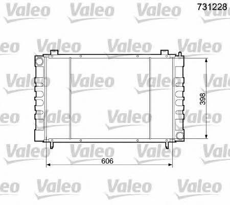 Valeo 731228 Радіатор охолодження двигуна 731228: Купити в Україні - Добра ціна на EXIST.UA!