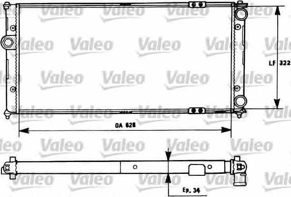 Valeo 731266 Радіатор охолодження двигуна 731266: Купити в Україні - Добра ціна на EXIST.UA!