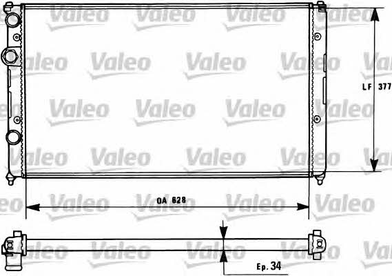 Valeo 731267 Радіатор охолодження двигуна 731267: Приваблива ціна - Купити в Україні на EXIST.UA!