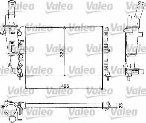 Valeo 731375 Радіатор охолодження двигуна 731375: Купити в Україні - Добра ціна на EXIST.UA!