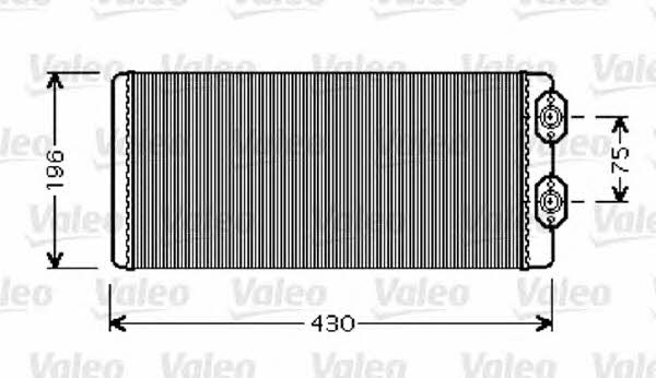 Valeo 812343 Радіатор опалювача салону 812343: Купити в Україні - Добра ціна на EXIST.UA!