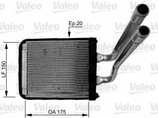 Valeo 812436 Радіатор опалювача салону 812436: Приваблива ціна - Купити в Україні на EXIST.UA!