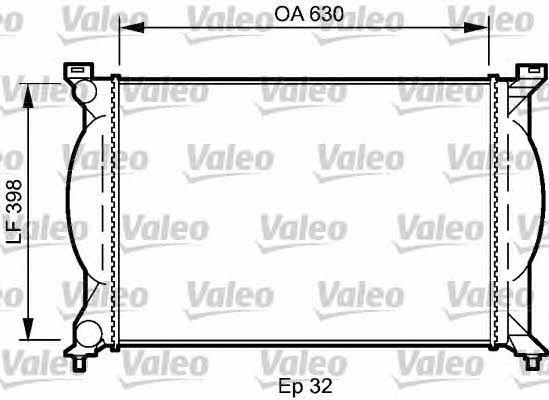Valeo 735022 Радіатор охолодження двигуна 735022: Купити в Україні - Добра ціна на EXIST.UA!