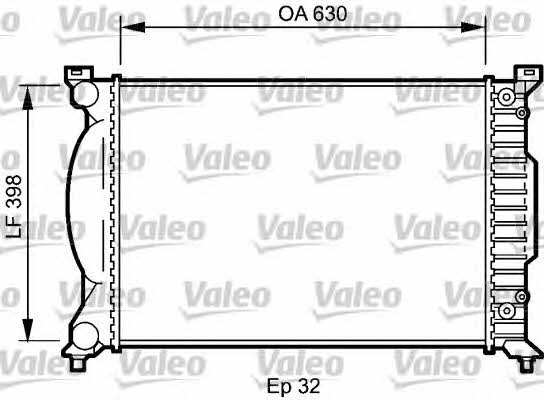 Valeo 735023 Радіатор охолодження двигуна 735023: Приваблива ціна - Купити в Україні на EXIST.UA!