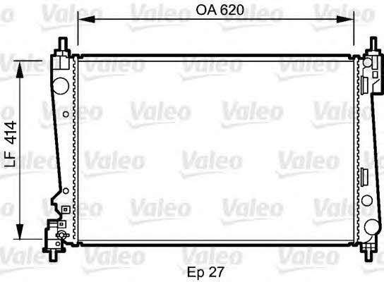 Valeo 735041 Радіатор охолодження двигуна 735041: Приваблива ціна - Купити в Україні на EXIST.UA!