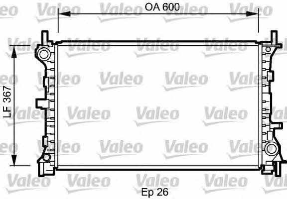 Valeo 735046 Радіатор охолодження двигуна 735046: Приваблива ціна - Купити в Україні на EXIST.UA!