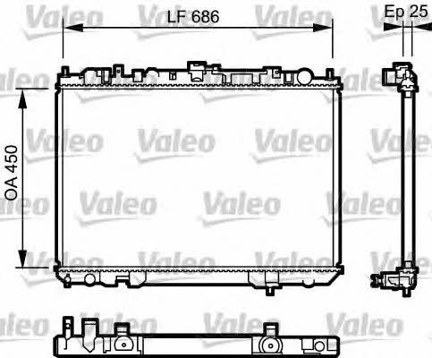 Valeo 735081 Радіатор охолодження двигуна 735081: Приваблива ціна - Купити в Україні на EXIST.UA!