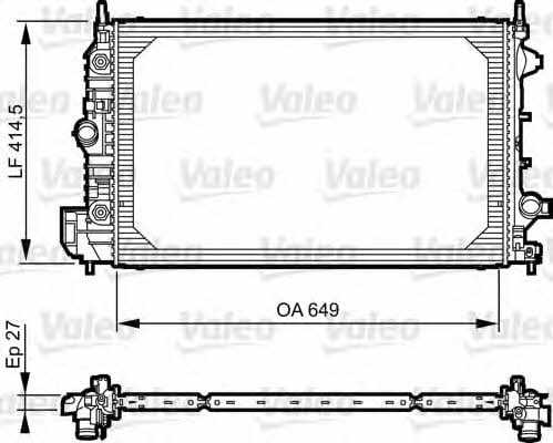 Valeo 735086 Радіатор охолодження двигуна 735086: Купити в Україні - Добра ціна на EXIST.UA!