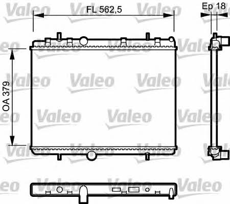 Valeo 735091 Радіатор охолодження двигуна 735091: Купити в Україні - Добра ціна на EXIST.UA!