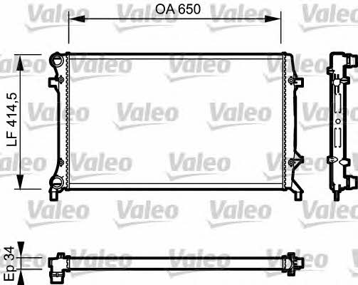 Valeo 735121 Радіатор охолодження двигуна 735121: Купити в Україні - Добра ціна на EXIST.UA!