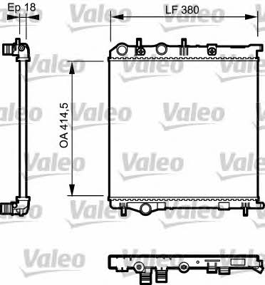 Valeo 735125 Радіатор охолодження двигуна 735125: Купити в Україні - Добра ціна на EXIST.UA!