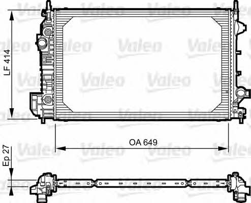 Valeo 735130 Радіатор охолодження двигуна 735130: Купити в Україні - Добра ціна на EXIST.UA!