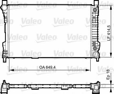 Valeo 735144 Радіатор охолодження двигуна 735144: Купити в Україні - Добра ціна на EXIST.UA!