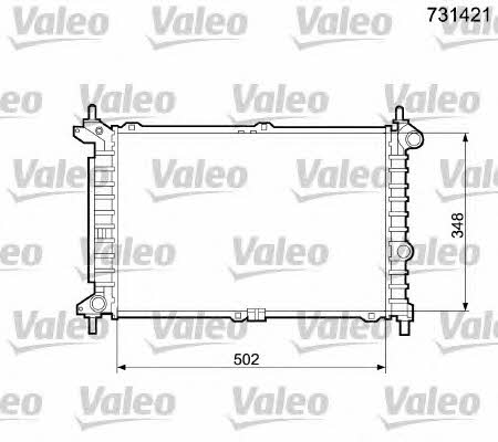 Valeo 731421 Радіатор охолодження двигуна 731421: Купити в Україні - Добра ціна на EXIST.UA!