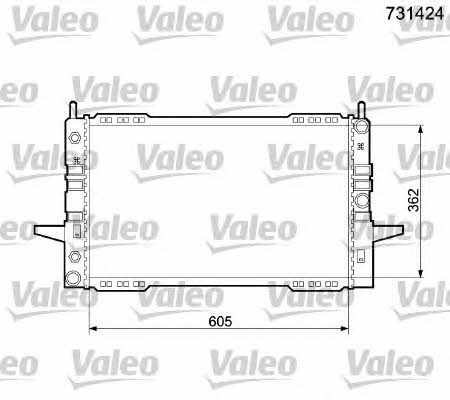 Valeo 731424 Радіатор охолодження двигуна 731424: Купити в Україні - Добра ціна на EXIST.UA!