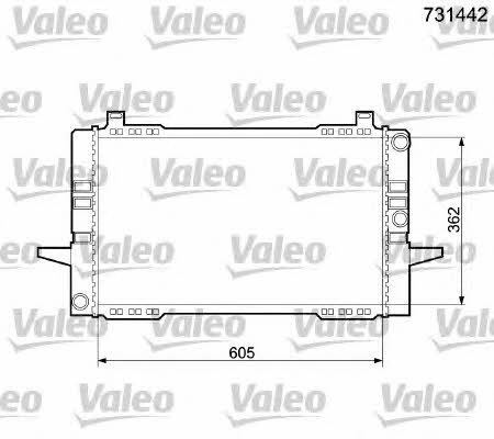 Valeo 731442 Радіатор охолодження двигуна 731442: Купити в Україні - Добра ціна на EXIST.UA!