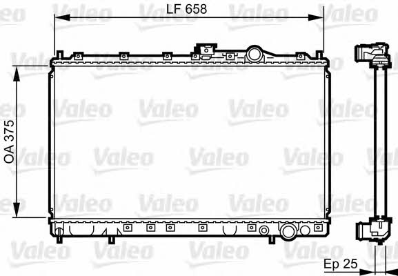 Valeo 731451 Радіатор охолодження двигуна 731451: Купити в Україні - Добра ціна на EXIST.UA!