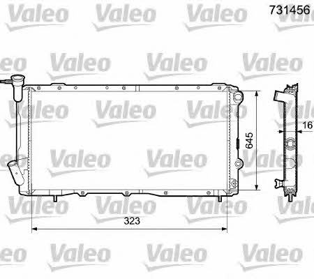 Valeo 731456 Радіатор охолодження двигуна 731456: Купити в Україні - Добра ціна на EXIST.UA!