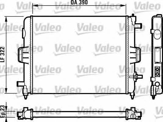 Valeo 731495 Радіатор охолодження двигуна 731495: Купити в Україні - Добра ціна на EXIST.UA!