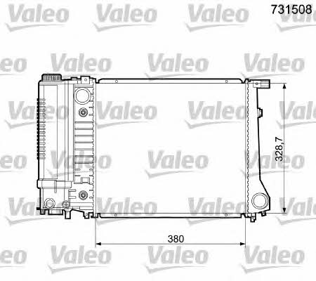 Valeo 731508 Радіатор охолодження двигуна 731508: Купити в Україні - Добра ціна на EXIST.UA!