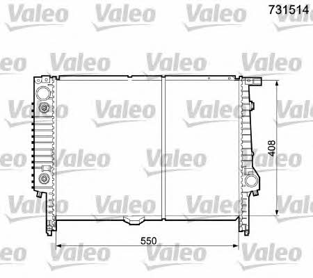 Valeo 731514 Радіатор охолодження двигуна 731514: Купити в Україні - Добра ціна на EXIST.UA!
