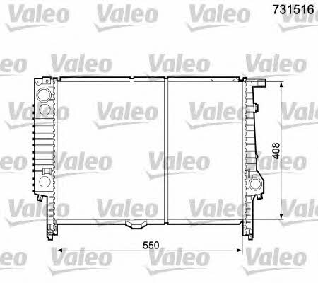 Valeo 731516 Радіатор охолодження двигуна 731516: Купити в Україні - Добра ціна на EXIST.UA!