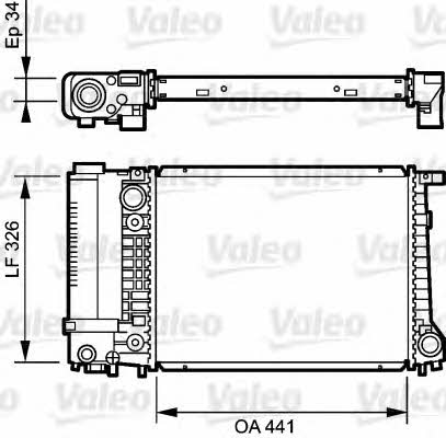 Valeo 731520 Радіатор охолодження двигуна 731520: Приваблива ціна - Купити в Україні на EXIST.UA!