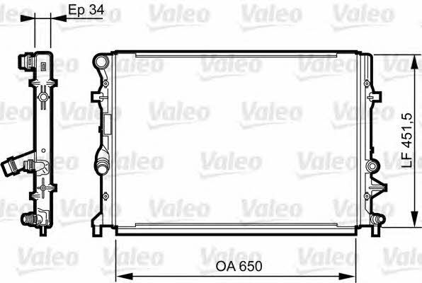 Valeo 735280 Радіатор охолодження двигуна 735280: Купити в Україні - Добра ціна на EXIST.UA!