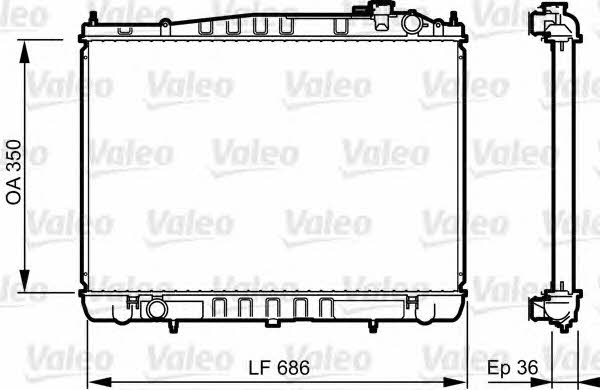 Valeo 735350 Радіатор охолодження двигуна 735350: Купити в Україні - Добра ціна на EXIST.UA!