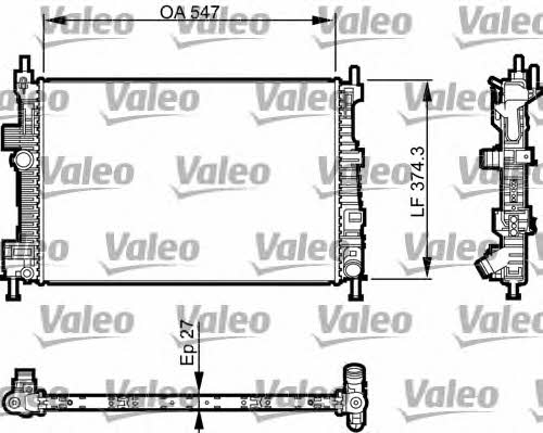 Valeo 735466 Радіатор охолодження двигуна 735466: Купити в Україні - Добра ціна на EXIST.UA!