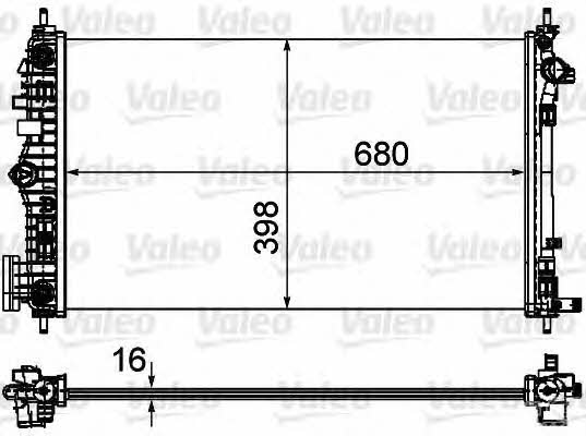 Valeo 735484 Радіатор охолодження двигуна 735484: Купити в Україні - Добра ціна на EXIST.UA!