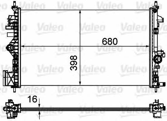 Valeo 735485 Радіатор охолодження двигуна 735485: Купити в Україні - Добра ціна на EXIST.UA!