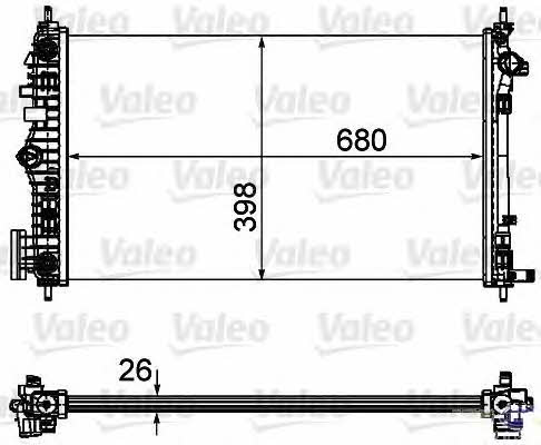 Valeo 735487 Радіатор охолодження двигуна 735487: Купити в Україні - Добра ціна на EXIST.UA!